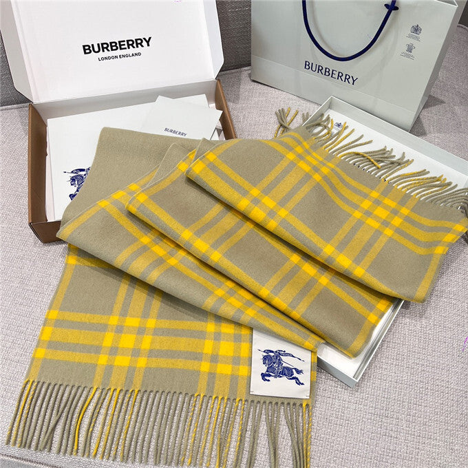Burberry Check Cashmere Scarf