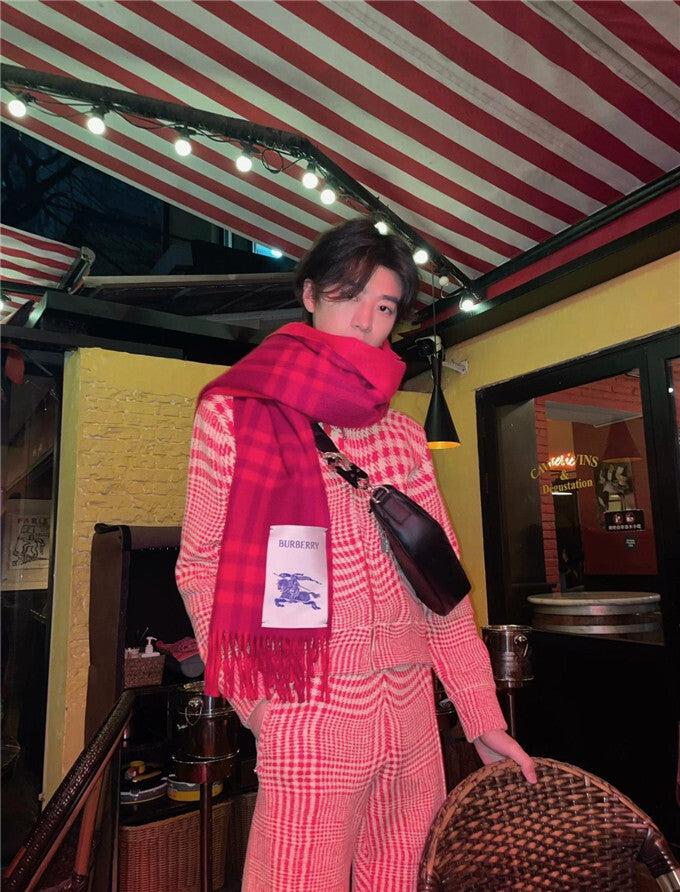 Burberry Check Cashmere Scarf