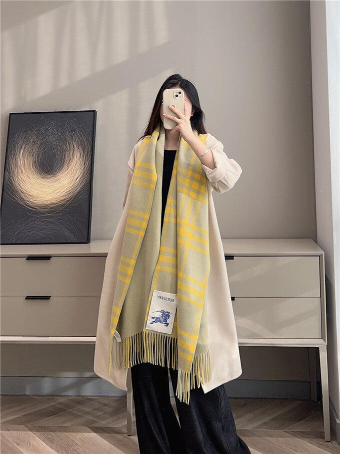 Burberry Check Cashmere Scarf