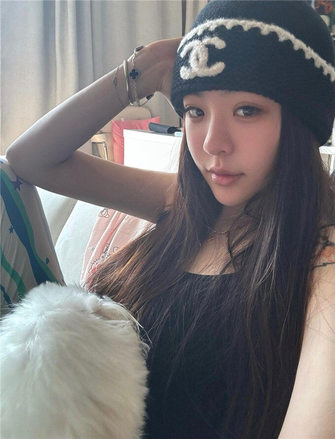 Chanel Hat and Scarf Set