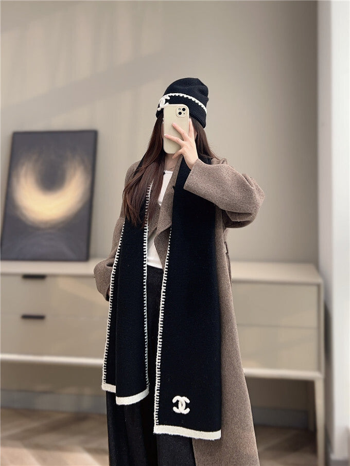 Chanel Hat and Scarf Set