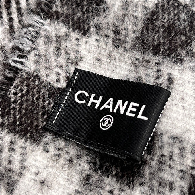 chanel hat and scarf set women's